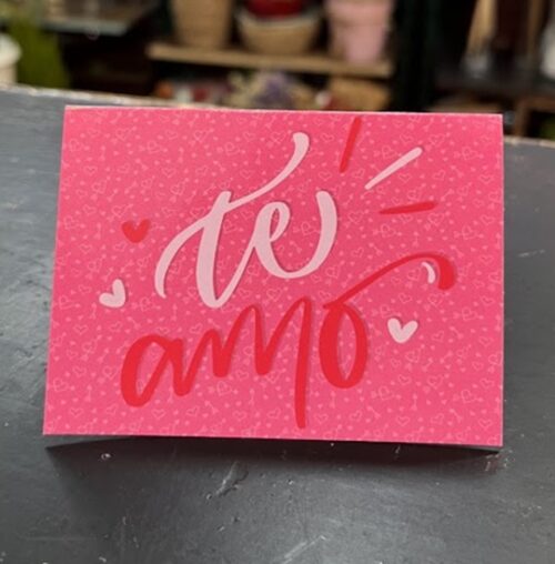 Tarjeta "Te amo"