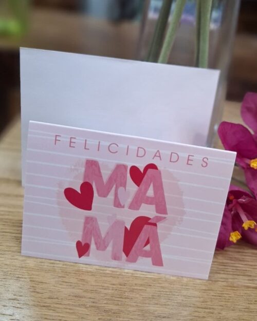Tarjeta regalo "Felicidades mamá"
